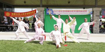 欢乐时光社区协会参加首届健身大赛