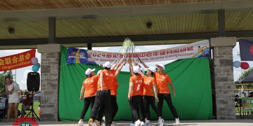 江西同乡会参加首届健身大赛