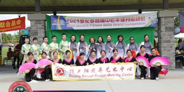 俏夕阳老年艺术中心参加首届健身大赛