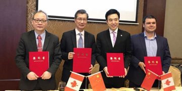 广州天河路商会与加商会合作共谋发展