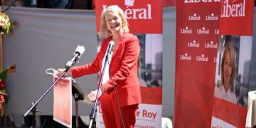 华社为联邦自由党候选人莉雅泰勒举办午餐会