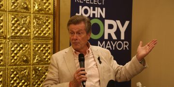 多伦多市长庄德利与华社领袖及传媒见面